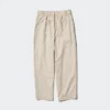 Pantaloni affusolati da donna in misto lino e cotone Pantaloni affusolati da donna in misto lino e cotone