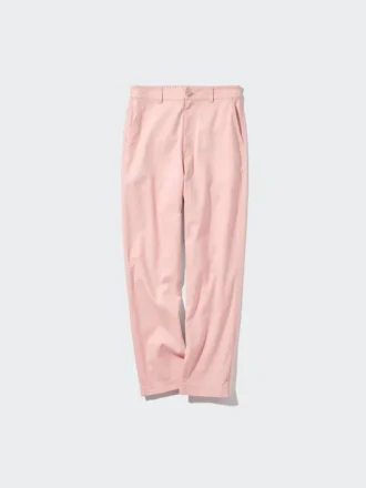 Pantaloni affusolati in lino e cotone da donna | Taglia alta