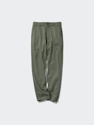 Pantaloni affusolati in lino e cotone da donna | Taglia alta