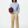Pantaloni alla caviglia da donna in cotone dal taglio morbido Pantaloni alla caviglia da donna in cotone dal taglio morbido