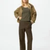 Pantaloni alla caviglia da donna in cotone dal taglio morbido