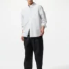 Pantaloni alla caviglia da uomo in misto lino