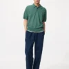 Pantaloni alla caviglia da uomo in misto lino