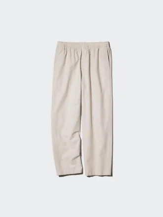 Pantaloni alla caviglia da uomo in misto lino | A righe