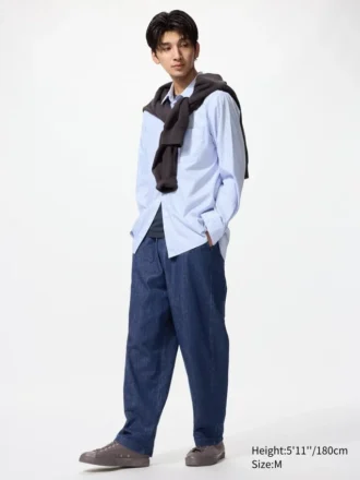 Pantaloni alla caviglia elasticizzati unisex | Denim