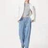 Pantaloni alla caviglia elasticizzati unisex | Denim