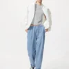 Pantaloni alla caviglia elasticizzati unisex | Denim