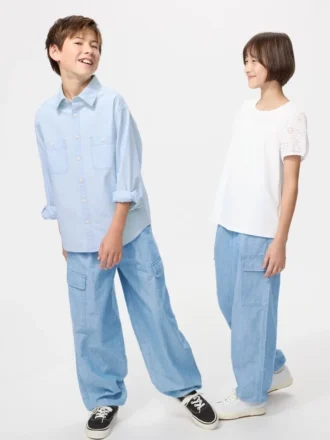 Pantaloni cargo da bambino | Chambray