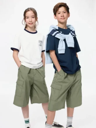 Pantaloni cargo larghi da bambino