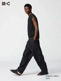 Pantaloni cargo larghi da uomo