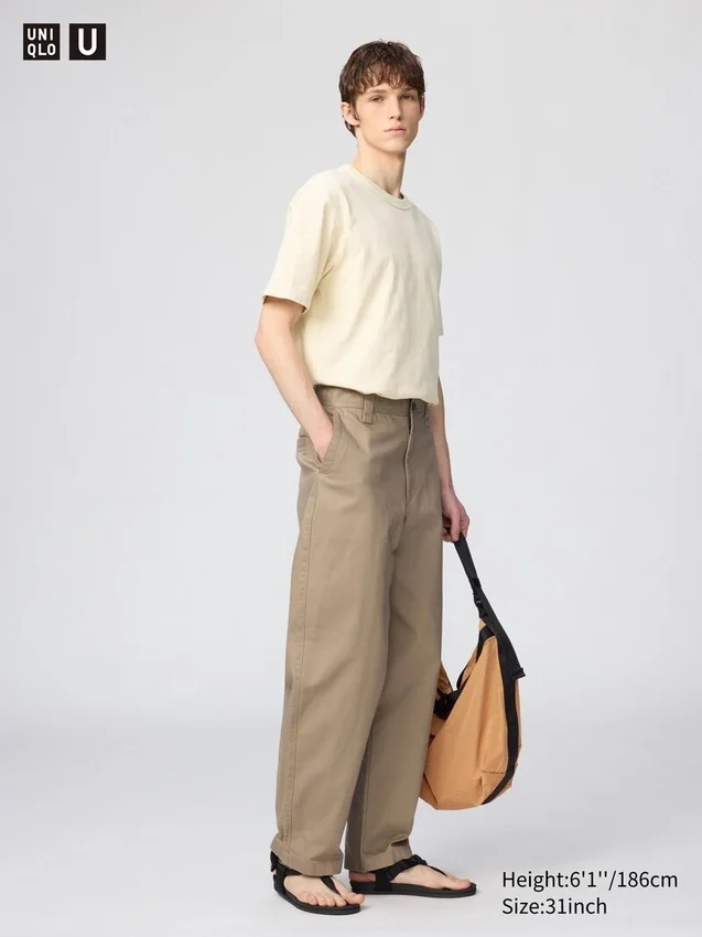 Pantaloni chino larghi da uomo Pantaloni chino larghi da uomo