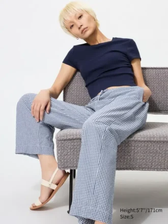 Pantaloni comodi da donna | Gingham