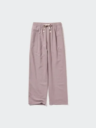 Pantaloni comodi da donna in misto lino