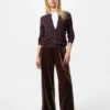 Pantaloni comodi da donna in morbido velluto