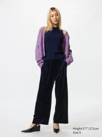 Pantaloni comodi da donna in morbido velluto Pantaloni comodi da donna in morbido velluto