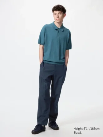 Pantaloni comodi da uomo in misto lino