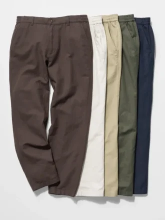 Pantaloni comodi da uomo in misto lino