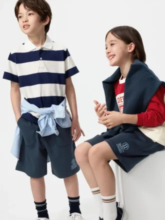 Pantaloni corti in cotone AIRism per bambini | Stampa