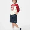 Pantaloni corti in cotone AIRism per bambini | Stampa Pantaloni corti in cotone AIRism per bambini | Stampa