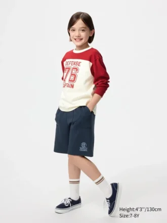 Pantaloni corti in cotone AIRism per bambini | Stampa