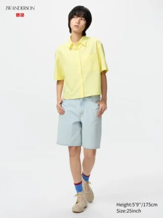 Pantaloni corti in denim da donna