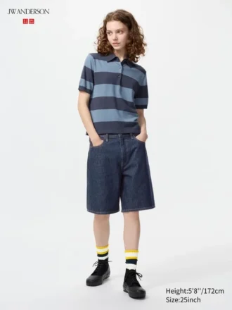 Pantaloni corti in denim da donna