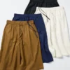 Pantaloni culotte da donna in misto lino Pantaloni culotte da donna in misto lino
