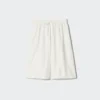 Pantaloni culotte da donna in misto lino Pantaloni culotte da donna in misto lino