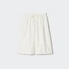 Pantaloni culotte da donna in misto lino Pantaloni culotte da donna in misto lino