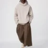 Pantaloni culotte in cotone da donna