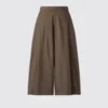 Pantaloni culotte in cotone da donna
