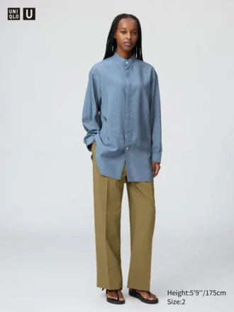 Pantaloni da donna a vita alta e taglio dritto