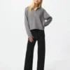 Pantaloni da donna in maglia a coste lavabili Pantaloni da donna in maglia a coste lavabili