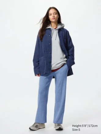 Pantaloni da donna in maglia a coste lavabili