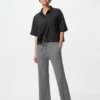 Pantaloni da donna in maglia a coste lavabili Pantaloni da donna in maglia a coste lavabili