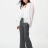 Pantaloni da donna in maglia a coste lavabili