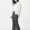 Pantaloni da donna in maglia a coste lavabili Pantaloni da donna in maglia a coste lavabili