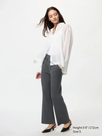 Pantaloni da donna in maglia a coste lavabili Pantaloni da donna in maglia a coste lavabili