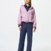 Pantaloni da donna in maglia lavabile con motivo a trecce