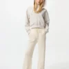 Pantaloni da donna in maglia lavabile con motivo a trecce Pantaloni da donna in maglia lavabile con motivo a trecce