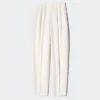 Pantaloni da donna in misto lino a zampa d’elefante Pantaloni da donna in misto lino a zampa d’elefante