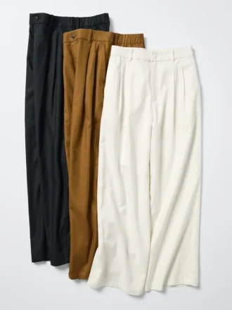 Pantaloni dritti da donna in misto lino Pantaloni dritti da donna in misto lino