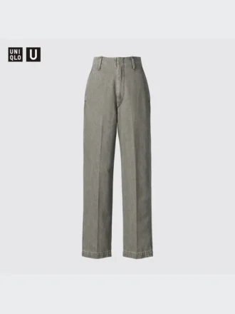 Pantaloni dritti in denim da donna