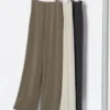 Pantaloni dritti in jersey crepe da donna Pantaloni dritti in jersey crepe da donna
