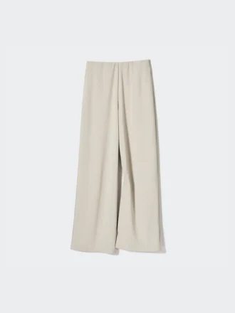 Pantaloni dritti in jersey di crêpe da donna