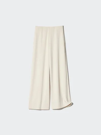 Pantaloni dritti in jersey di crêpe da donna