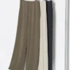 Pantaloni dritti in jersey di crêpe da donna Pantaloni dritti in jersey di crêpe da donna