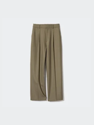Pantaloni larghi a pieghe da donna