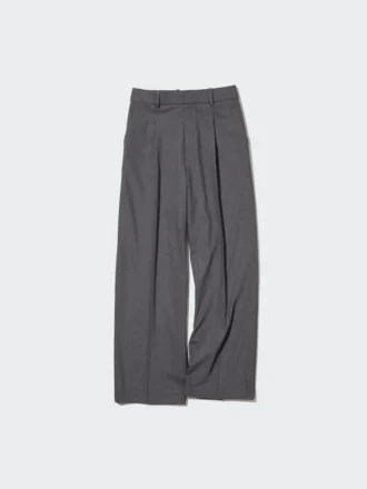 Pantaloni larghi a pieghe da donna | Taglia alta