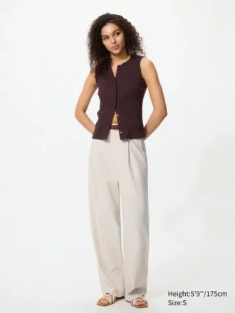 Pantaloni larghi a pieghe da donna | Tall
